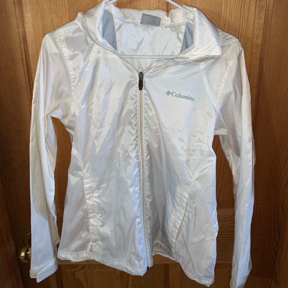 White Columbia Rain Jacket